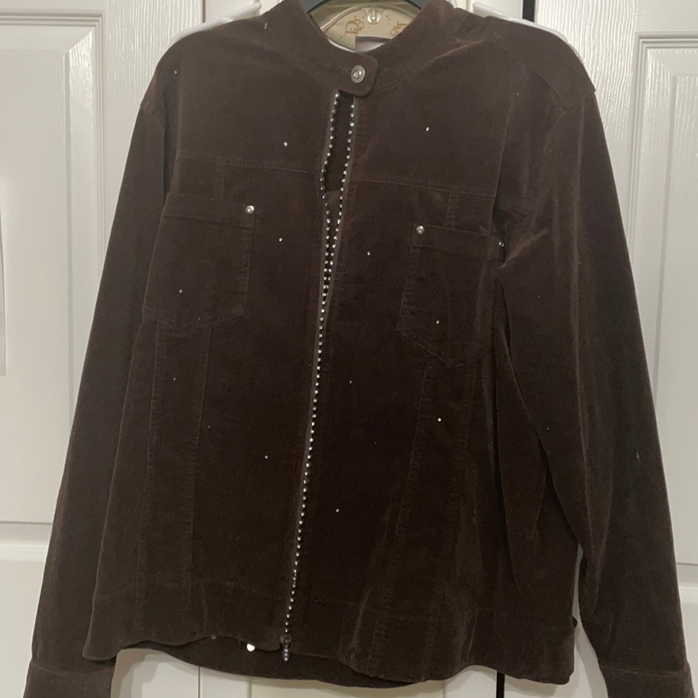 Corduroy jacket! With rhinestones